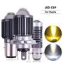 Imagem de Farol de Motocicleta LED H4 10000lm - Branco/Amarelo - Hi/Lo Beam - Lente CSP