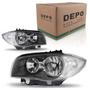 Imagem de Farol Dianteiro BMW Serie 1 2007 2008 2009 2010 2011 2012 Cinza - Depo