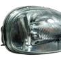 Imagem de Farol Dianteiro Direito Carcaça Preta Corsa Wind Sedan Wagon 1994 1995 1996 1997 1998 1999 - Lente Vidro