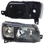 Imagem de Farol Dianteiro Uno Fiorino 2005 2006 2007 2008 2009 2010 2011 2012 2013 Liso Acrílico Máscara Negra
