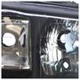 Imagem de Farol Dianteiro Uno Fiorino 2005 2006 2007 2008 2009 2010 2011 2012 2013 Liso Acrílico Máscara Negra
