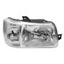 Imagem de Farol Fiat Uno 2004 A 2016 Foco Simples Metalizada Com Pisca