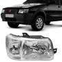 Imagem de Farol Fiat Uno 2004 A 2016 Foco Simples Metalizada Com Pisca