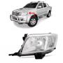 Imagem de Farol Foco Simples Cromado Hilux 2012 2013 14 2015 Esquerdo