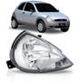 Imagem de Farol Ford Ka 1997 a 2007 Cromado Pisca Cristal