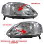 Imagem de Farol Fox/Crossfox/Spacefox 2004 2005 2006 2007 2008 2009 Foco Simples Máscara Cromada ARTEB ESCOLHA O LADO