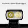 Imagem de Farol Frontal Bike 2 Leds Recarregável Usb: Eficiência