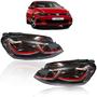 Imagem de Farol Full Led Golf Gti Mk7.5 Para Golf Gti 2018-20 Vermelho