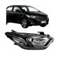 Imagem de Farol GM Onix 2017 a 2022 Mascara Negra Friso Cromado Led Direito