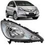 Imagem de Farol Honda Fit 2013 2014 Cinza Cromado Direito