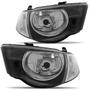 Imagem de Farol L200 Triton 07 08 Foco Simples Máscara Negra Pisca Integrado