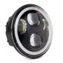 Imagem de Farol Led 5.75 Harley 5 3/4 Iron 883 48 Dyna Angel Eyes Drl