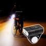 Imagem de Farol Luz Traseira Sinalizador rechargegle bicycle lamp super Potente - DY8345