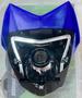 Imagem de Farol mais Carenagem Completa Resistente Frente Moto Honda Nxr 150 Bros 13 A 14 Azul