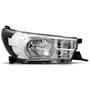 Imagem de Farol Manual Sem Led Sem Xenon Hilux 2016 2017 2019 Direito