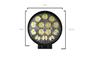 Imagem de Farol Milha 42w 14 Leds 12v/24v Redondo Máquina Agrícola