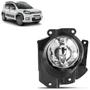 Imagem de Farol Milha Auxiliar Fiat Uno Evo 2010 2011 2012 2013 2014 2015 2016 Lisa Vidro Carcaça Preta