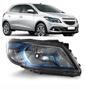 Imagem de Farol onix prisma lt ltz joy 2013 a 2019 mascara negra com moldura azul ld