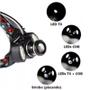 Imagem de Farol Para Bicicleta 3 Focos Com Led Com Brilho Poderoso