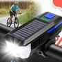 Imagem de Farol Para Bike Led T6 Carregamento Solar/usb nf
