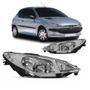 Imagem de Farol Peugeot 206 2000 Até 2010 Cromado Foco Duplo Liso