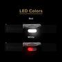 Imagem de Farol Princeton Tec Fred preto com LED vermelho