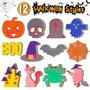 Imagem de Fatias de madeira Halloween Crafts MGParty DIY 60 unidades para crianças