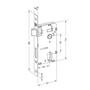Imagem de Fechadura 3F 740E127 Externa Roseta Quadrada Preto Fosco