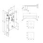 Imagem de Fechadura 813/35 Interna Roseta Quadrada Stam