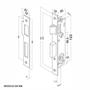 Imagem de Fechadura Aliança 1400 Perfil Estreito 14,4Mm Externa