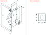 Imagem de Fechadura Bico Papagaio de Correr Stam 950 RQ1 Inox Escovado