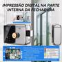 Imagem de Fechadura De Porta De Ferro Com Impressão Digital Preta Grafiti Resistente À Água Intelar 