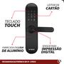 Imagem de Fechadura Digital Biométrica Eletrônica Touch Wi-fi C/ Biometria Senha e Cartão - STECK