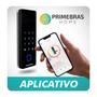 Imagem de Fechadura Digital Biométrica Primebras Athenas Madeira Com App