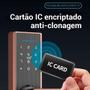 Imagem de Fechadura Digital Com Senha Numérica Touch Eletrônica Biométrica inteligente 5 em 1