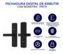 Imagem de Fechadura Digital Elsys - Preta - Com Biometria E Senha