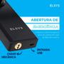 Imagem de Fechadura Eletrônica Digital De Embutir Com Biometria Elsys, Preto - ESF-DE2000B