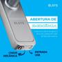 Imagem de Fechadura Eletrônica Digital De Embutir Wi-Fi Com Biometria Elsys, Prata - ESF-DE4000B