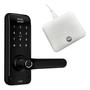 Imagem de Fechadura Eletrônica Smart Lock SL205 Papaiz com Hub Preto