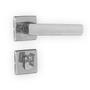 Imagem de Fechadura Externa 3F Design Roseta Quadrada Cromada 40Mm