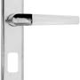 Imagem de Fechadura Externa Popline Reta Cromada ESP26 (40x53 PY45) Soprano