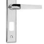 Imagem de Fechadura Externa Popline Reta Cromada ESP26 (40x53 PY45) Soprano