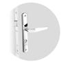 Imagem de Fechadura Externa Soprano Reta Popline Cromada 29x53