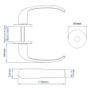 Imagem de Fechadura Interna 4400 R64 MZ920 Standard 40mm Roseta Cromado Papaiz