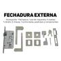 Imagem de Fechadura Para Porta Externa Broca 40mm Inox Escovado Stam