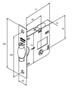 Imagem de Fechadura Pivotante Rolete Banheiro 1025 Quadrada Inox Stam