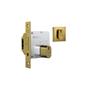 Imagem de Fechadura porta de correr e bater stam 1006 gold dourada asa de avião quadrada 45 mm