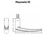 Imagem de Fechadura Stam 803/33 Roseta Externo Quadrada Inox