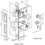 Imagem de Fechadura Tess Banheiro 1300-40mm escovada Imab Roseta Quadrada