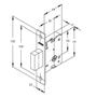 Imagem de Fechadura Trava Auxiliar Stam 1001 Simples Tetra Inox